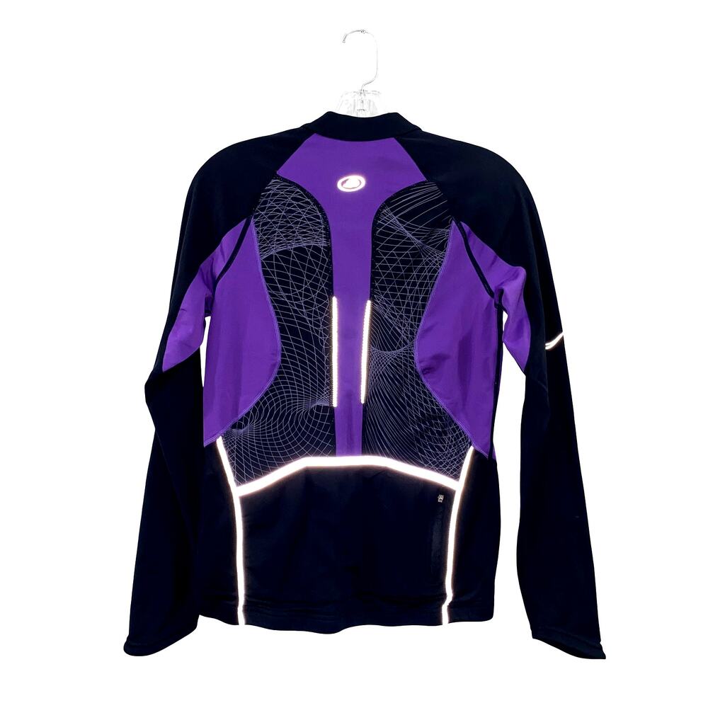 Women's Bicycle Performance Purple & Black Softshell Cycling Jacket Size M - Picture 3 of 9
